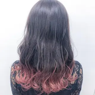 ロング カラー 🤍💕ブリーチカラ ーAyaka💕🤍のヘアスタイル