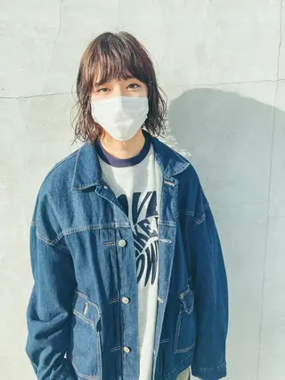 ミディアム パーマ つくばUtooe's 副店長　寺沢颯のヘアスタイル