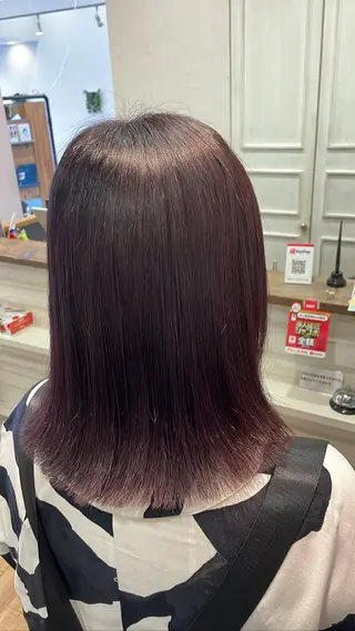 ミディアム カラー RIKU 髪質改善/縮毛矯正のヘアスタイル