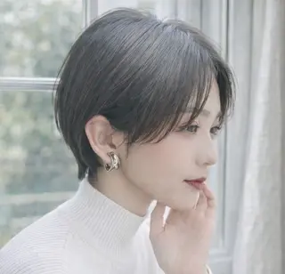 ショート 【3月限定】 ショート　岡　那輝のヘアスタイル