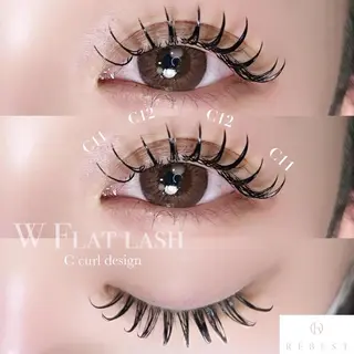 マツエク・マツパ ＲＥＢＥＳＴ ｅｙｅｌａｓｈのマツエク・マツパデザイン