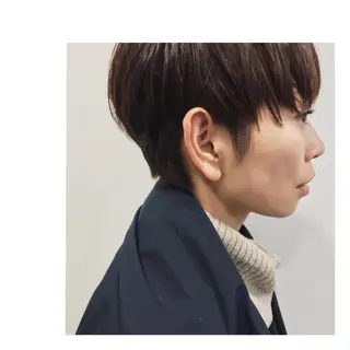 ショート カラー HARUNA🤍 大人ショートヘアのヘアスタイル