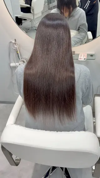 セミロング 美髪縮毛矯正／ツヤ 髪カラー🫧つばさのヘアスタイル