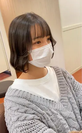 ミディアム カラー ヨシダ トオルのヘアスタイル