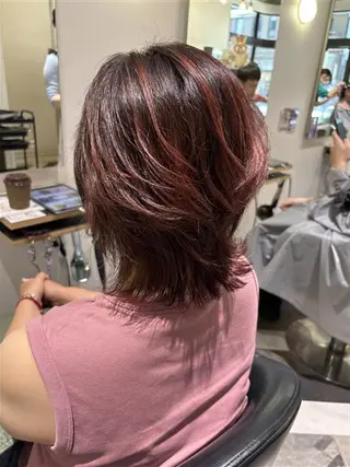 ショート 🫧透明感カラーレイ ヤースタイル松浦元海のヘアスタイル