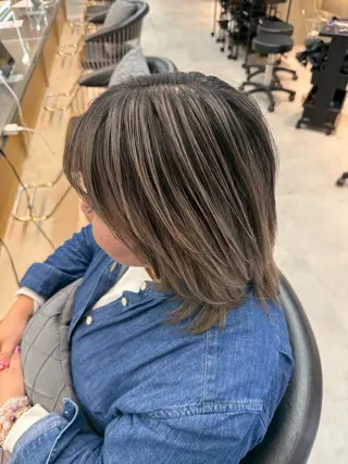 ミディアム カラー ✨レイヤー/韓国 /✨ヘア山下　遥のヘアスタイル