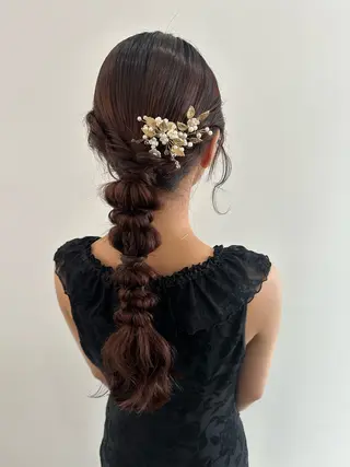 ロング ヘアアレンジ レイヤー/ナチュラル 💐nao.のヘアスタイル