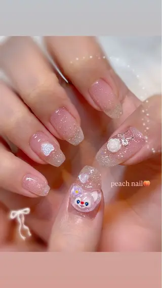 ネイル peach nail ayakaのネイルデザイン