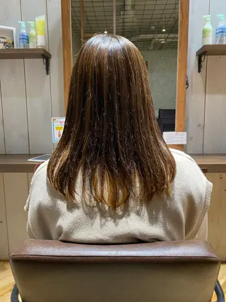 ミディアム 美髪改善・ブリーチ tadasuke⭐️のヘアスタイル