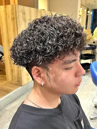 ショート パーマ メンズ men’s salon NOA solte. 【メンズサロン ノアソルテ】所属・メンズパーマ職人 加藤 弘貴のヘアスタイル