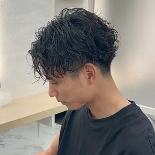 パーマ メンズ youres hair 髪質改善トリートメント&ヘッドスパ  新宿三丁目店【ユアーズヘア】所属・🦋透明感カラー 👑NODOKA🦋のヘアスタイル