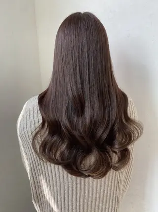 ロング カラー AOAQUA Carrefourのヘアスタイル