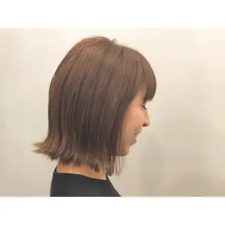 ミディアム カラー Strawberry所属・原田 志保のヘアスタイル