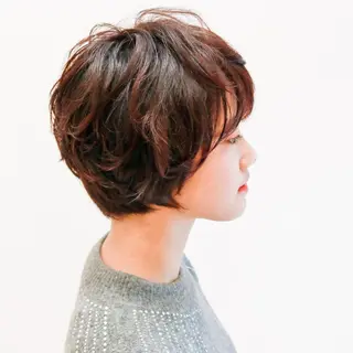 ショート パーマ 浦田 智里のヘアスタイル