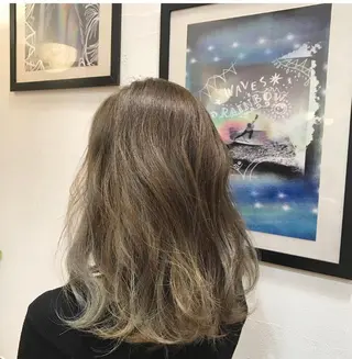 ミディアム カラー メンズカット特化柏駅 徒歩3分LOUのヘアスタイル