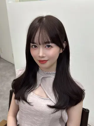 ロング レイヤーカット/ 艶カラー/山内一暉のヘアスタイル