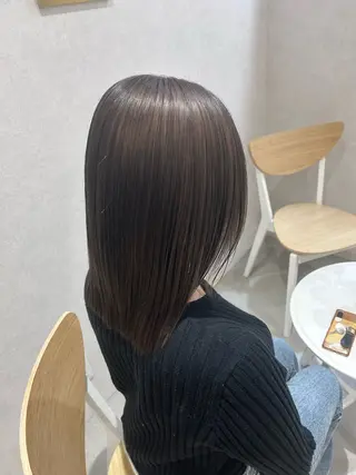 セミロング maoお洒落ヘア bob/艶カラーのヘアスタイル