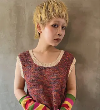 ショート ショート/ボブ/ パーマ/柏原良亮のヘアスタイル