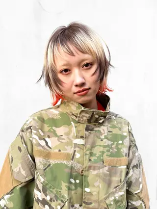 ショート カラー ウルフ/レイヤー /suzuhaのヘアスタイル