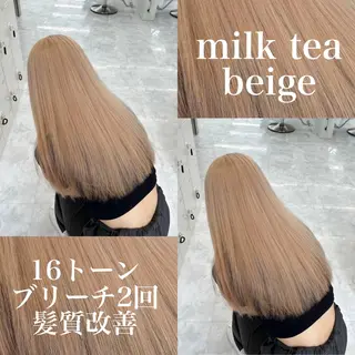 ロング 大人上品🤍透明感 ベージュ🤍REOのヘアスタイル