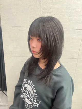 ロング カラー E:terne大宮店 ディレクター豊島穂希のヘアスタイル