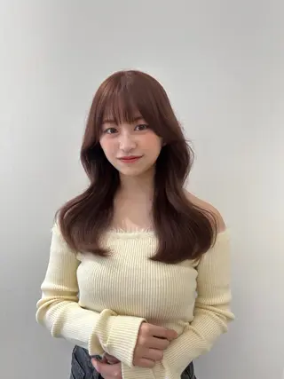 セミロング カラー ミディアムヘア Chifumiのヘアスタイル