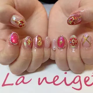 ネイル La neige* yuki 🥯🍑のネイルデザイン