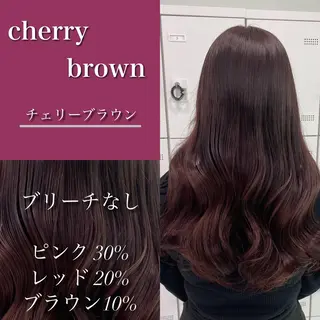 セミロング カラー 大人っぽ♡上品な暖色 ♡ブリーチなし♡のヘアスタイル
