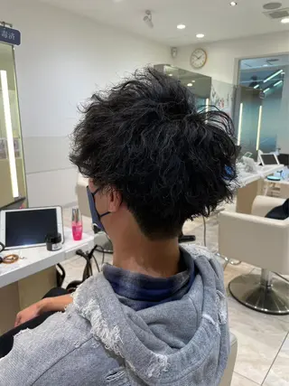 パーマ メンズ 波巻パーマ/毛流れ パーマ☘️りゅうせいのヘアスタイル