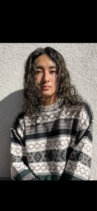 カラー パーマ メンズ aco ohnoのヘアスタイル