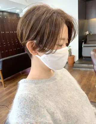 ショート 縮毛矯正/ショート/ レイヤー/畑中正敏のヘアスタイル