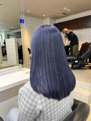 セミロング カラー ヘアアレンジ 透明感×韓流ハイ トーン🫧RYUTAのヘアスタイル