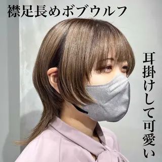 ミディアム 🐺立川のウルフ屋 さん🐺おかみ🐺のヘアスタイル