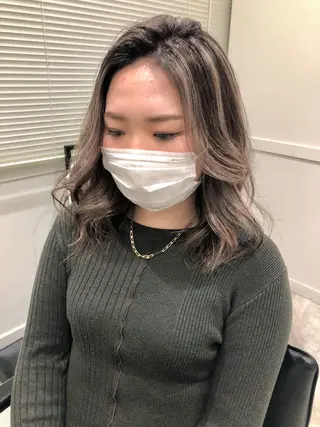 セミロング カラー メンズ特化 パーマ/オザワのヘアスタイル