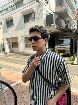 ショート カラー パーマ TRUCKIN UP THE PATH所属・さとう けんたのヘアスタイル