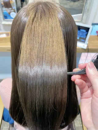 セミロング 坂本 かのんのヘアスタイル