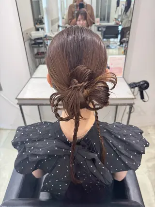 ヘアアレンジ 透明感カラー✨艶髪 制作🌱山根あゆみのヘアスタイル