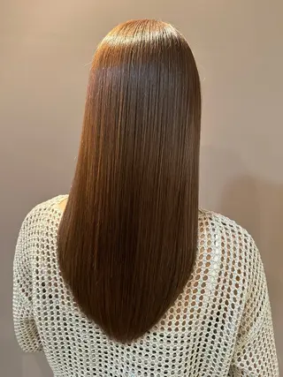 ロング カラー Nuuds所属・カトウ フウカのヘアスタイル