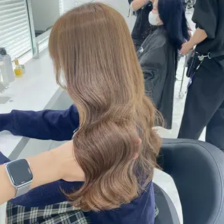 セミロング カラー ヘアアレンジ 🫧原宿艶ワンカラー /ダブルカラー🫧のヘアスタイル