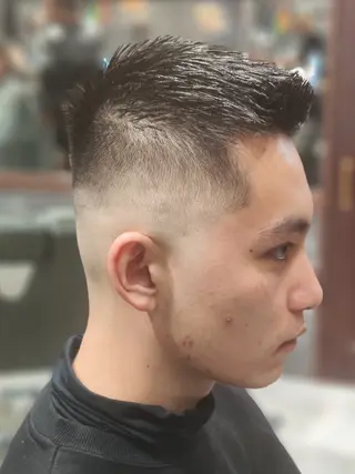 ショート メンズ FourCornersCutShop3/cent栄フェード刈り上げメンズ専門所属・フェード/パーマ☀ 安部佑希のヘアスタイル