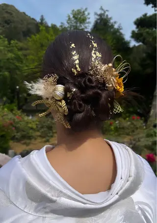 ロング ヘアアレンジ 吉野 華乃のヘアスタイル