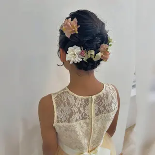 ミディアム お子様と美容室🧸 HidamaRi絢菜のヘアスタイル