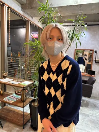 カラー メンズ C'LD Hair Produce【シールドヘアープロデュース】所属・シールドヘアー/那覇 /縮毛矯正/ブリーチのヘアスタイル