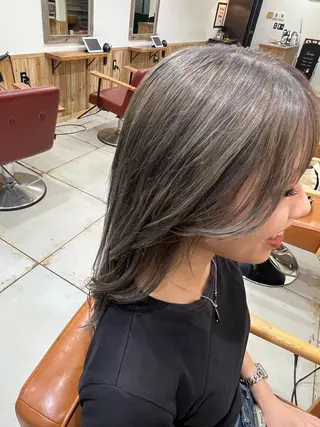 ロング カラー 🌈ダブルカラー🌈 💚みやのしんじ💚のヘアスタイル