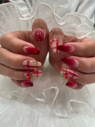 ネイル るか/透明感 カラー/アレンジのヘアスタイル