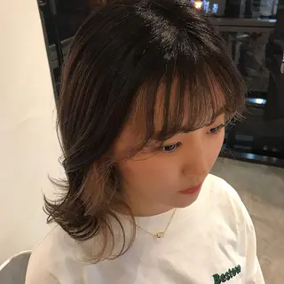 ミディアム 菅原 彩加のヘアスタイル