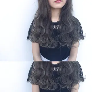 ロング カラー なんば髪質改善カラー Ardoreのヘアスタイル