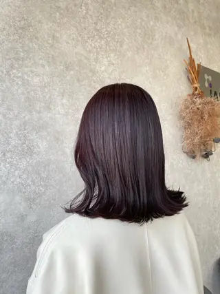 ミディアム カラー たなか りなのヘアスタイル