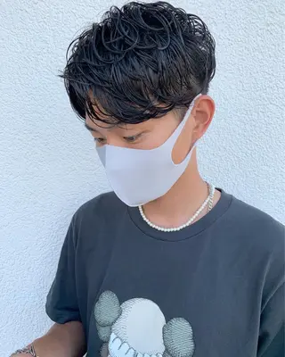 ショート パーマ メンズ men’s salon NOA solte. 【メンズサロン ノアソルテ】所属・メンズパーマ職人 加藤 弘貴のヘアスタイル