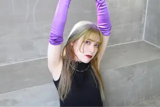 ロング カラー ヘアアレンジ YU KIのヘアスタイル